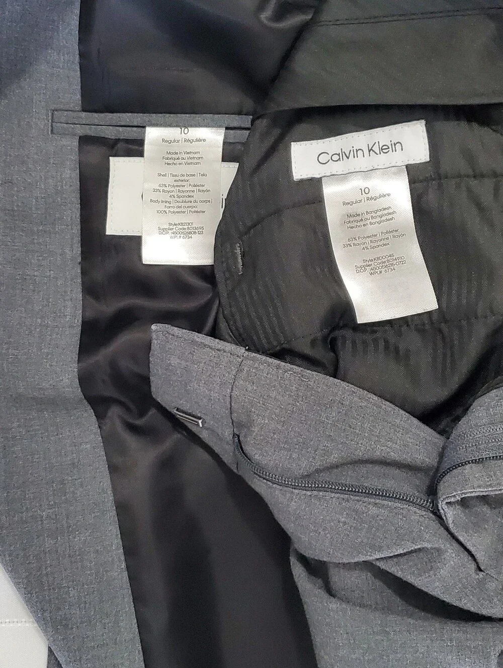 Calvin Klein Boys Gray 2-Piece Matching Set